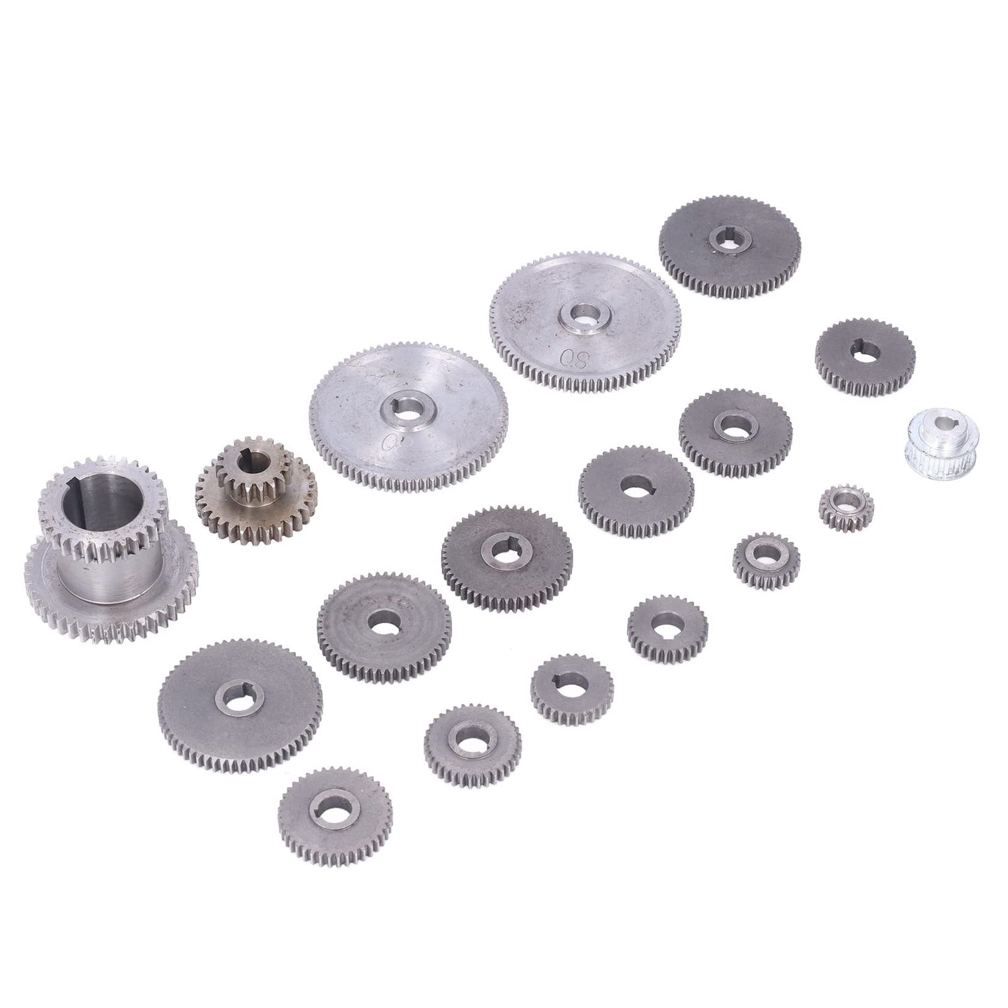 Metal Gears, Mini Gears Set, Metal Lathe Gears Kit Multiple Sizes Mini Lathe Replacement Gears for Cutting Machine for CJ0618 Mini Lathes & Milling Machines