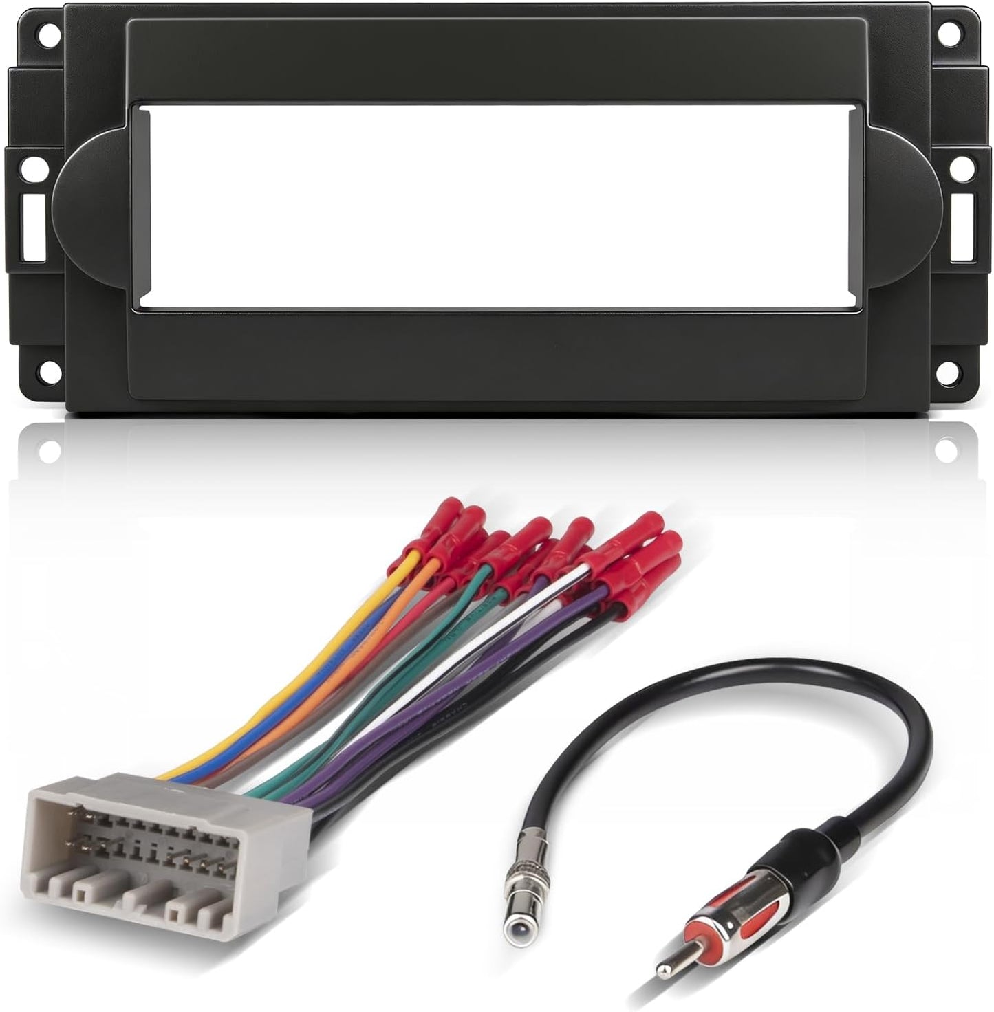 2005-2007 300C NuIth Single Din Radio Installation Dash Kit W/Radio Wiring Harness for Chrysler /Dodge Ram Charge