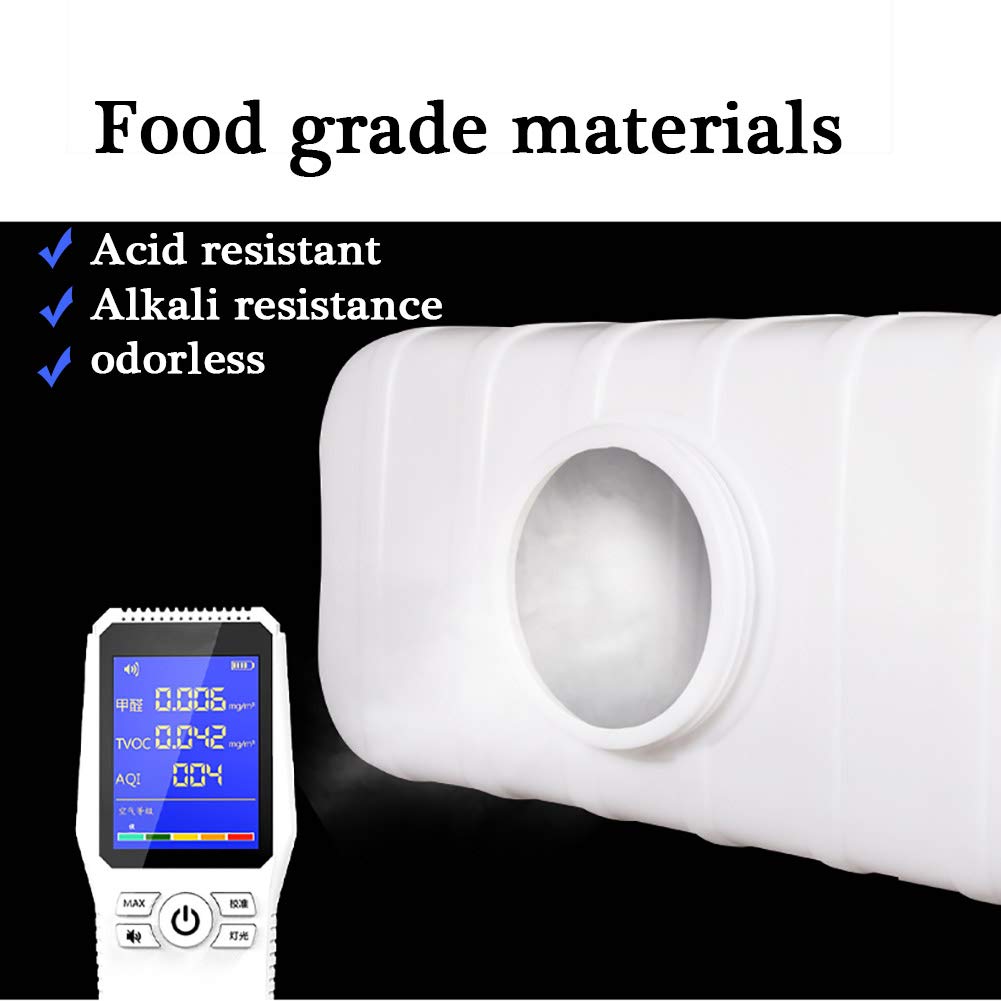 SXKJDM Large Plastic Water Storage Tanks Emergency Water Storage 50L/80L/110L/200L Camping & Hiking Water Storage Water Container Multifunctional Water Tank(Size:80L/21gallon)