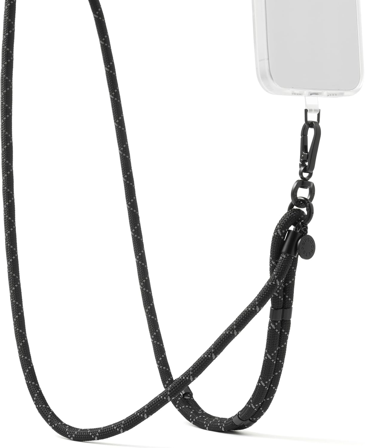 Black PopSockets Crossbody Phone Strap & Lanyard