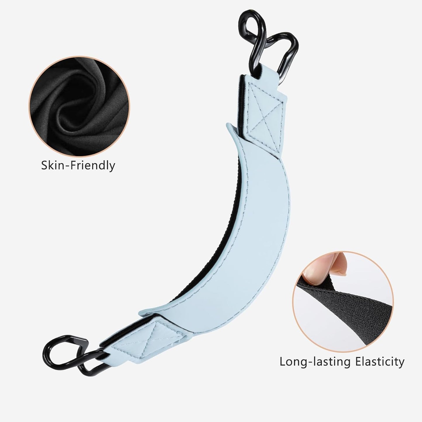 CoBak 6-7.5" Azure-1 Secure Hand Strap for Kindle and Tablets - Versatile and Lightweight Finger Grip Holder