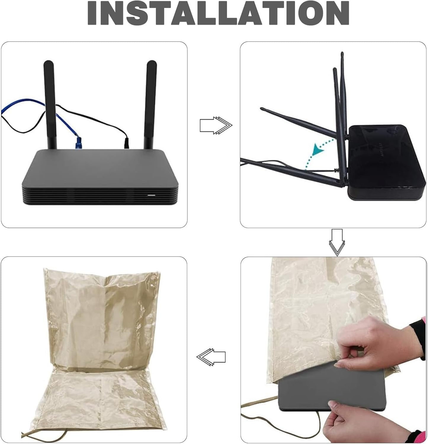 Azuline 13.8IN 15.7IN WiFi Router Cover Faraday Box WiFi Cover E m f Protection E M f Faraday Cage for Router Smart