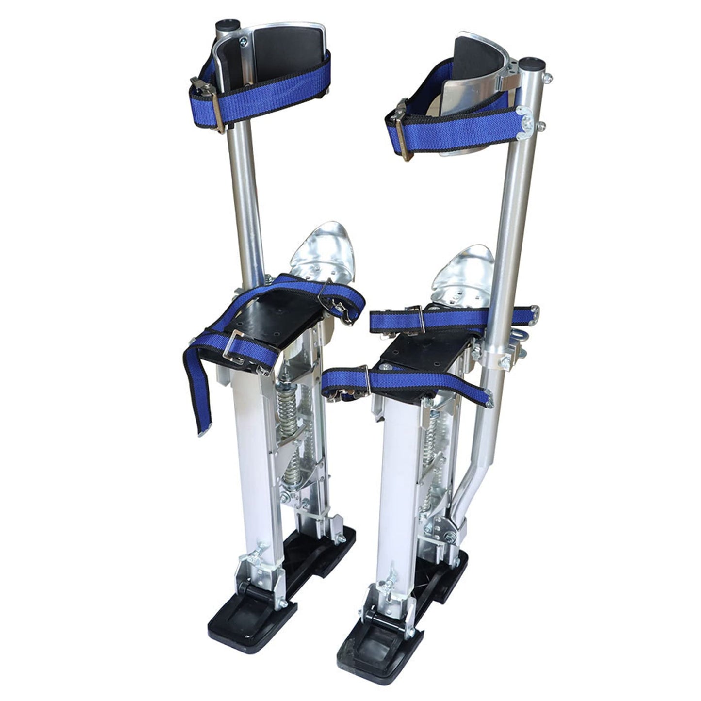 WFLNHB Drywall Stilts Grade Adjustable Auminum Tool Stilt 15-23 inch for Painting or Cleaning - Silver