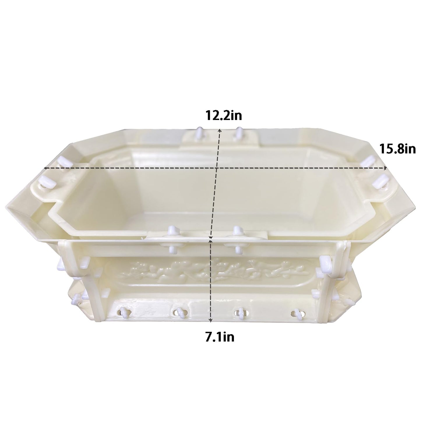 DIYUNIMOULD Large Planter Molds, Extra Large Concrete Planter Molds, Flowerpot Molds for Home and Garden Decor (35 CM)