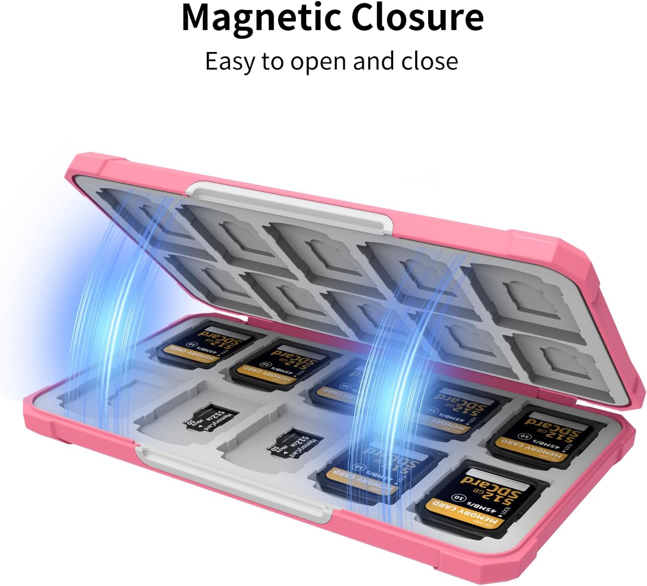 Anyskill 40 20 20 Memory Card Case with Slots for Micro SD SDXC SDHC TF Cards and SD SDXC SDHC Cards, SD Card Holde