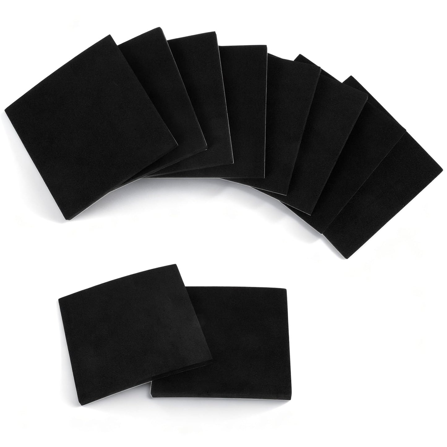 8Pcs Adhesive Foam Padding Sheets with Adhesive Backing - Closed Cell Neoprene Foam Sheet, Self Stick Insulation Anti Vibration Pads, Non-Slip Insulation Pads Vibration, 4" x 4" Neoprene Rubber Sheets