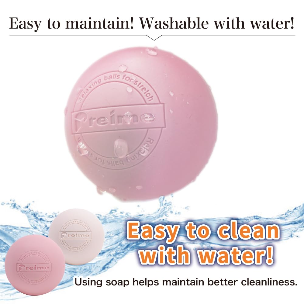 Massage Lacrosse Balls for Myofascial Release, Trigger Point Therapy,Manual Massage Balls, Muscle Knots, and Yoga Deep Tissue Massage. Set of 2 Firm Balls (Dusty Pink and Pink Beige)