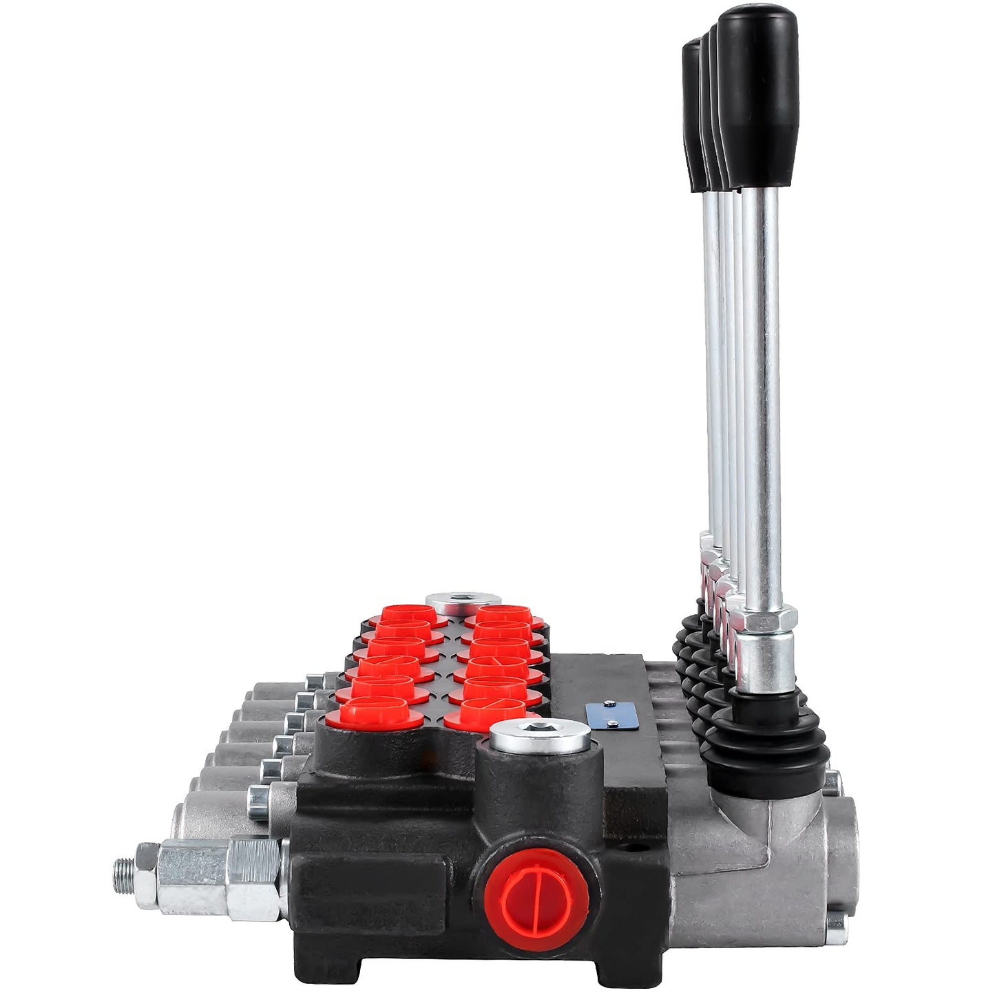 VEVOR Hydraulic Directional Control Valve, 6 Spool Hydraulic Spool Valve, 11 GPM Hydraulic Loader Valve, 3600 PSI Directional Control Valve, Hydraulic Valves and Controls for Tractors Loaders Tanks