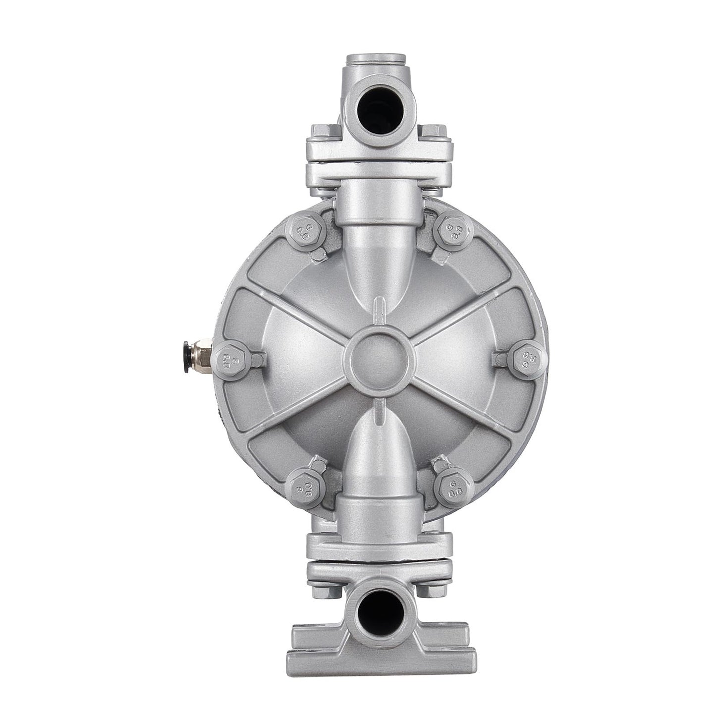 VEVOR Air Operated Double Diaphragm Pump, 6.6 GPM, 3/8 inch Inlet & Outlet Pneumatic Waste Oil Transfer Pump, Max 100 PSI, Aluminum Alloy Body, Air-Operated for Diesel, Grease, Kerosene, Gasoline