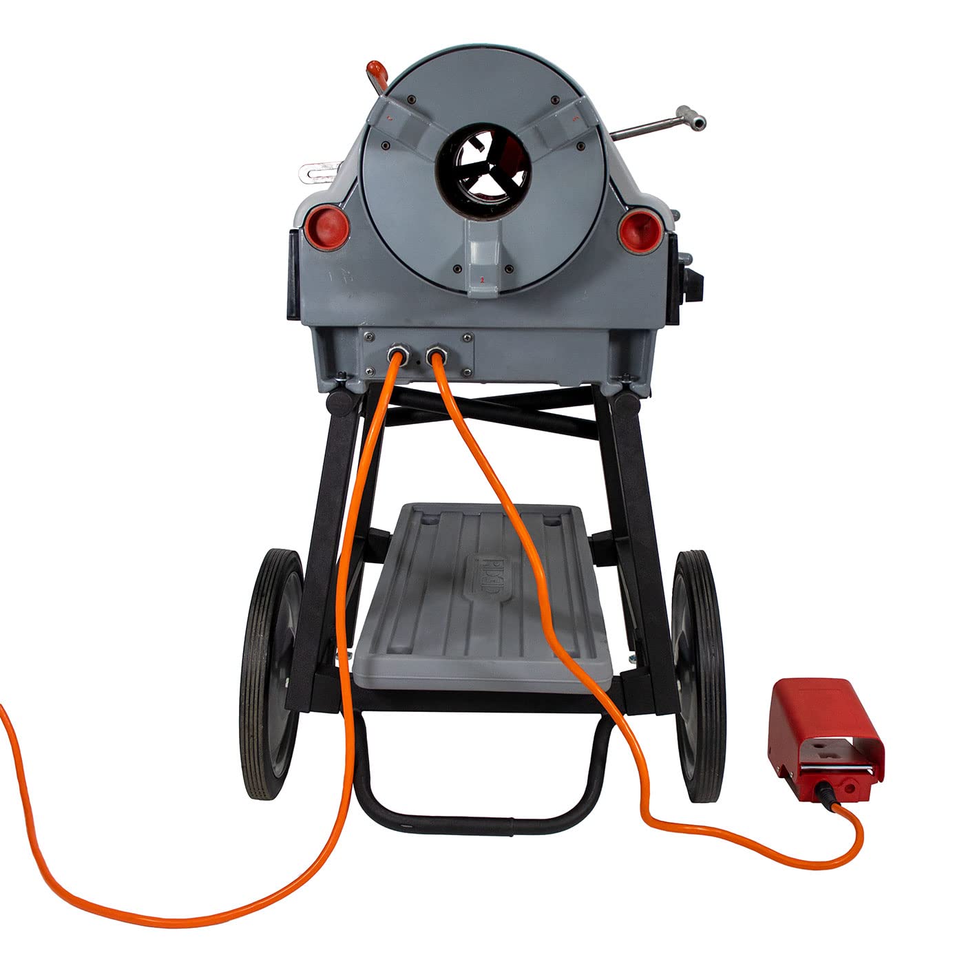 RIDGID 1224 Pipe Threading Machine 26092 with Universal Cart Die Heads Dies & Oil (Renewed)