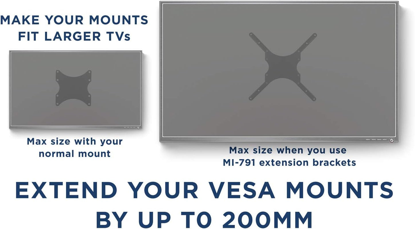 200x200 mm 300x300 400x400 mm 32 Inch 55 Inch Mount-It! VESA Mount Adapter Kit | TV Wall Mount Bracket Adapter Converts