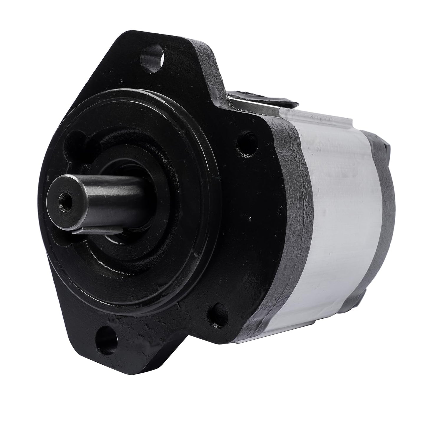 Flynsu Hydraulic Gear Pump 2-9 GPM 3/4" Keyed Shaft CID 0.61 CW Right SAE A-2 Bolts Cast Iron Flange HGP CI34K-A02-061R