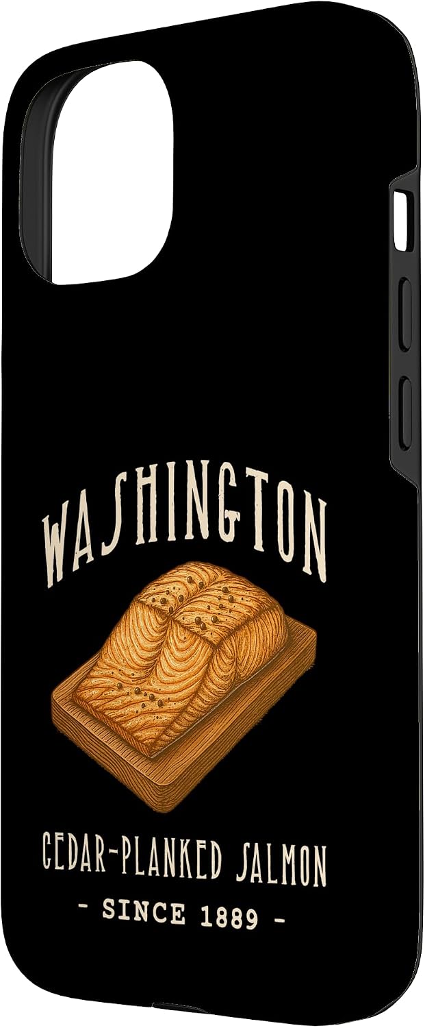 American Regional Foods Designs 15 Washington Cedar PLANKED Salmon Food Case for iPhone