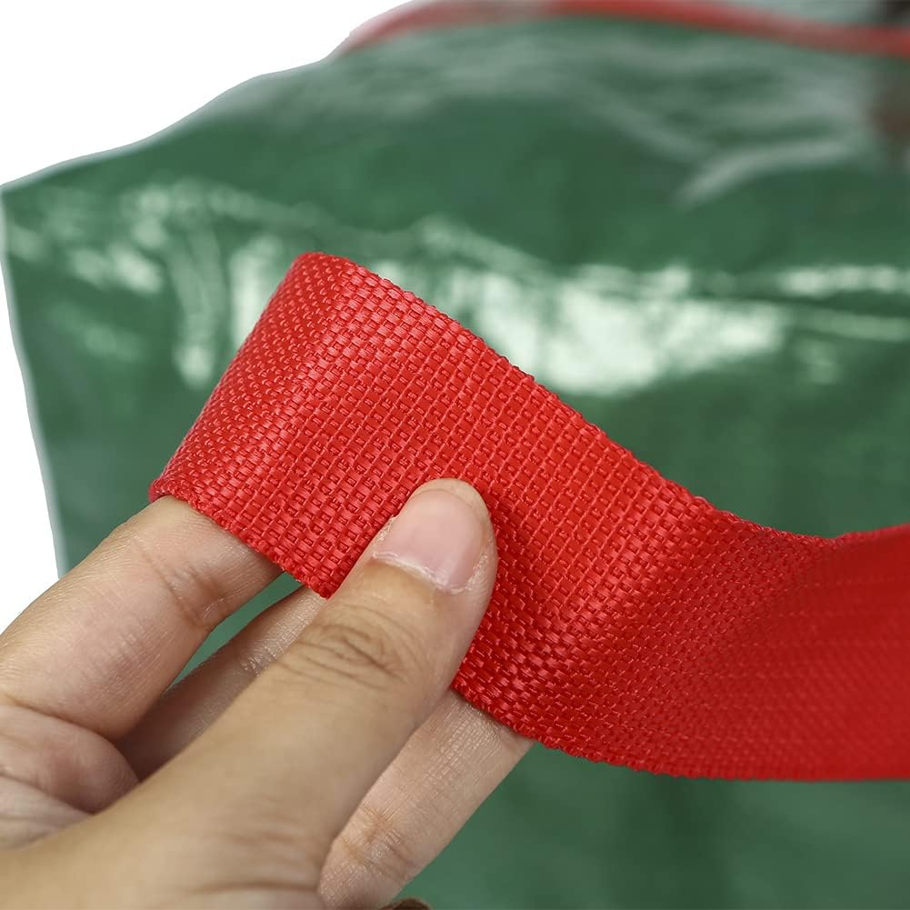 Sattiyrch Christmas Garland Storage Bags - Waterproof Dual Zipper Design with Card Slot | 2-Pack, Green