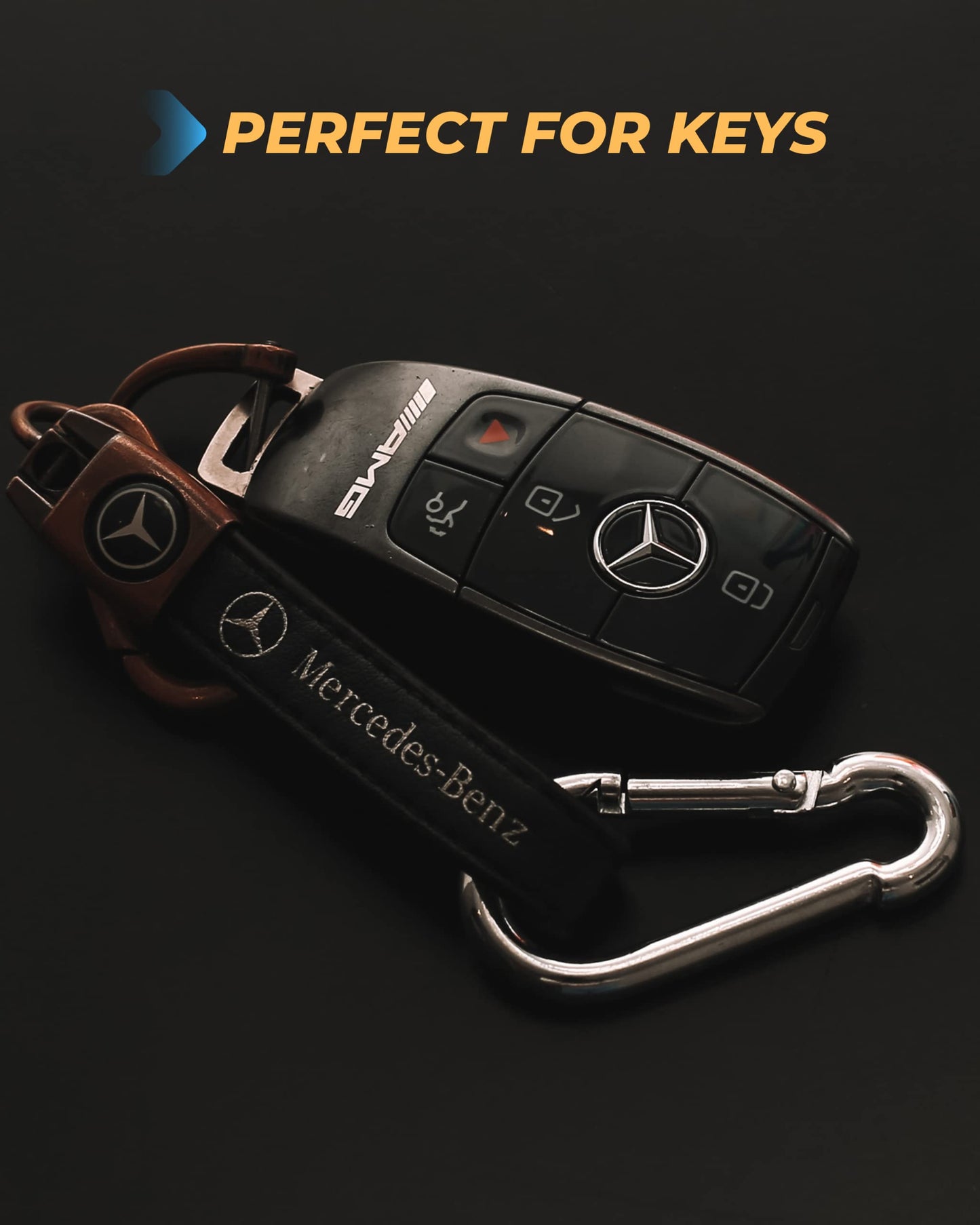Carabiner Clip 5 Pack - Multipurpose Heavy Duty Carabiner - Carabeaner for Keys - Snap Hooks - Keychain Clips