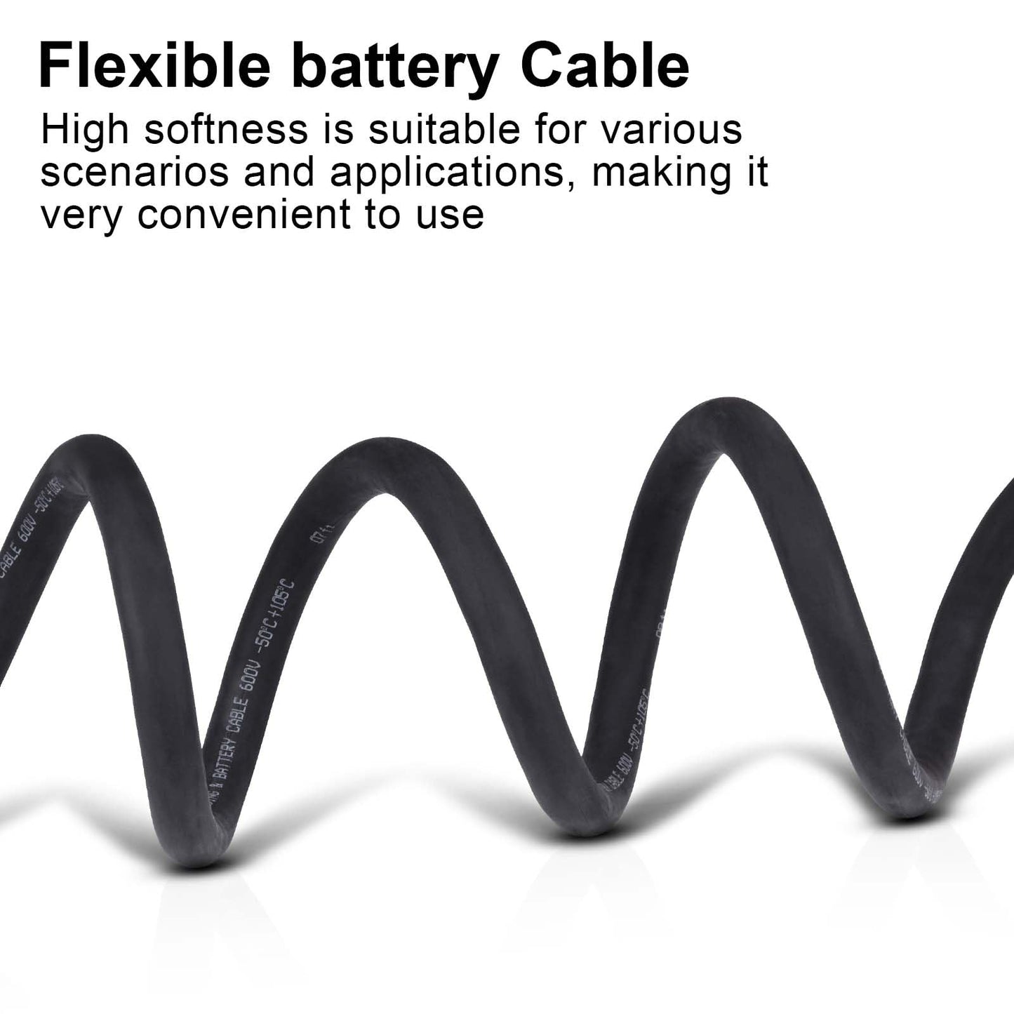 Shirbly 4/0 Gauge Battery Cable,20FT Black 4/0 AWG Pure Copper Wire Welding Cable, for Automotive, Battery, Solar and Generator, Standard USA OFC Wire