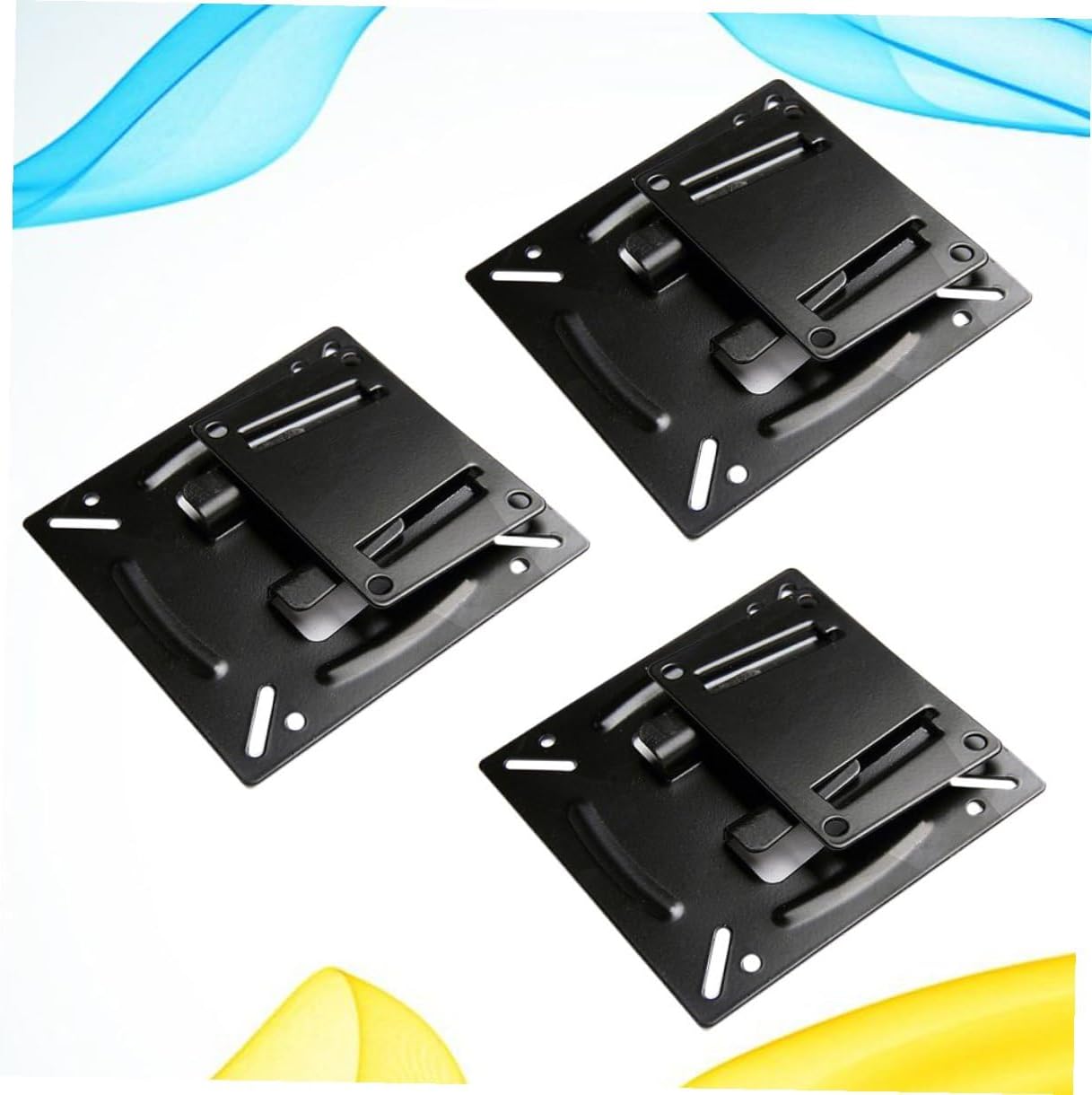 STAHAD 14-24 Inch 3 Pack LCD Tv Wall Mount Bracket Metal Fixed Tv Stand Holder for Home Office Pieces Compatible
