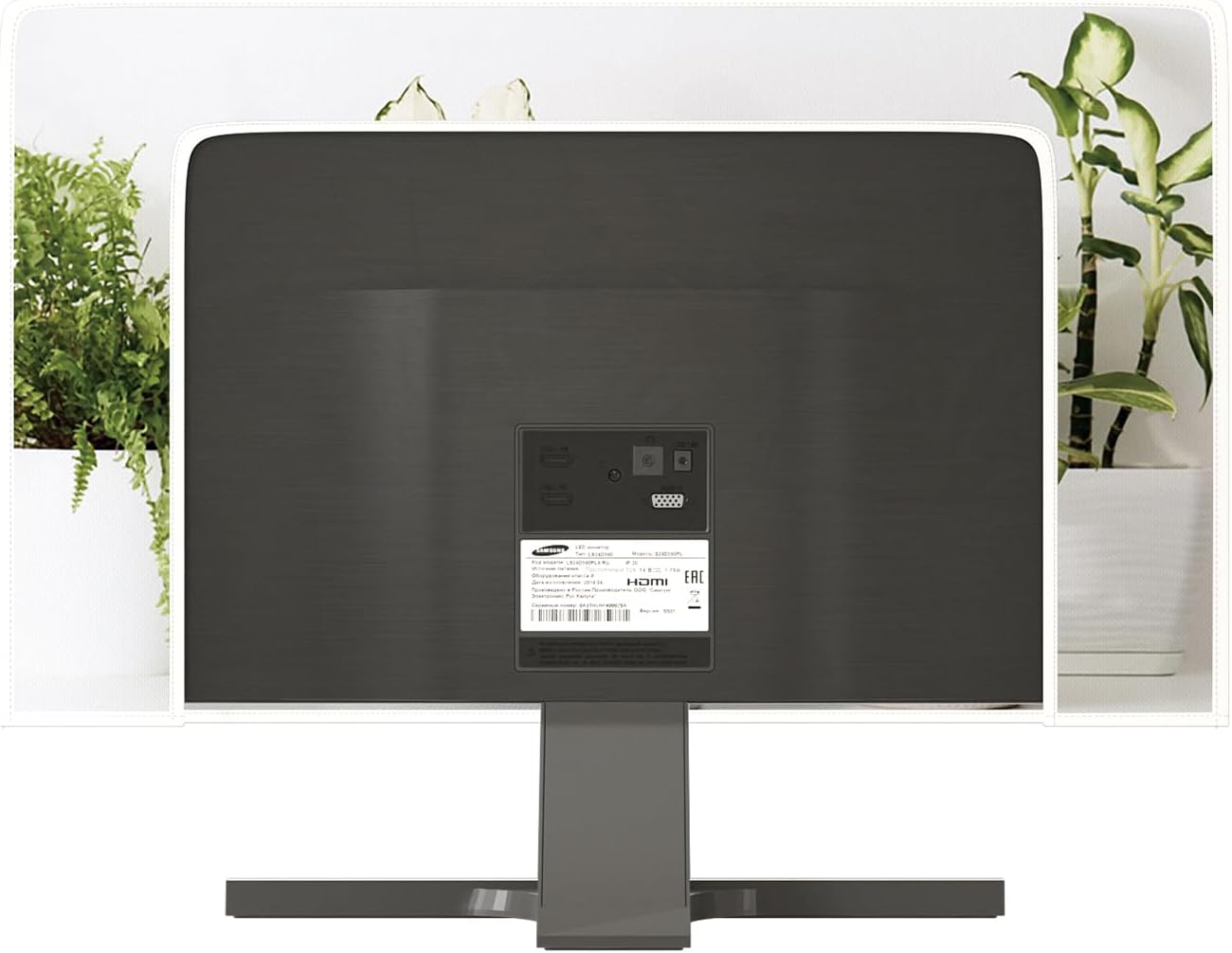 22, 23, 24, 25 Inch Baocicco Potted Plant Monitor Dust Cover Green Potting Botanical Leaf Monitor Accessories Laptop TV