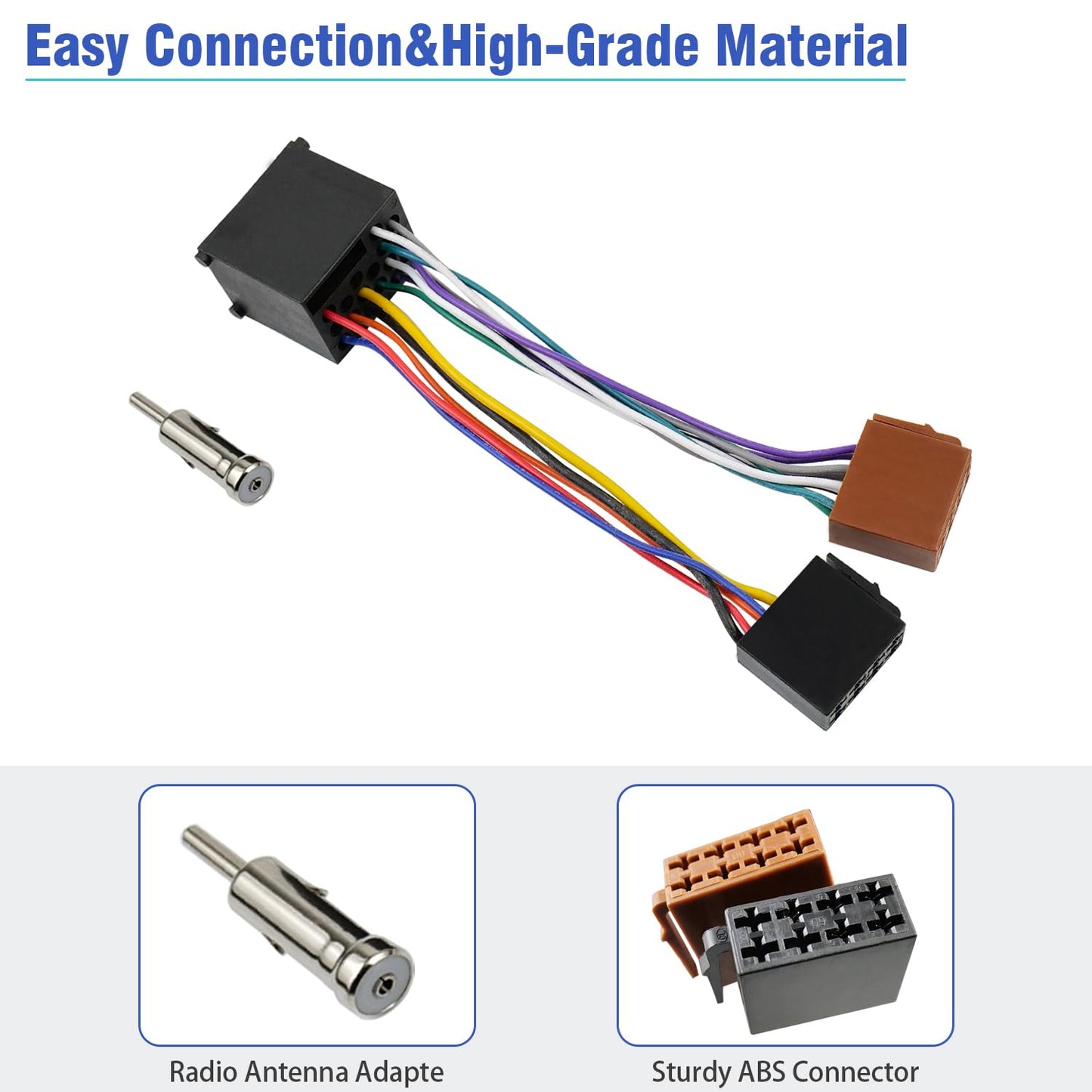 3 5 7 E30 E36 E46 E34 E39 Z3 Z8 Radio Harness for BMW Stereo Wiring Harness Compatible with BMW Car Antenna Wire