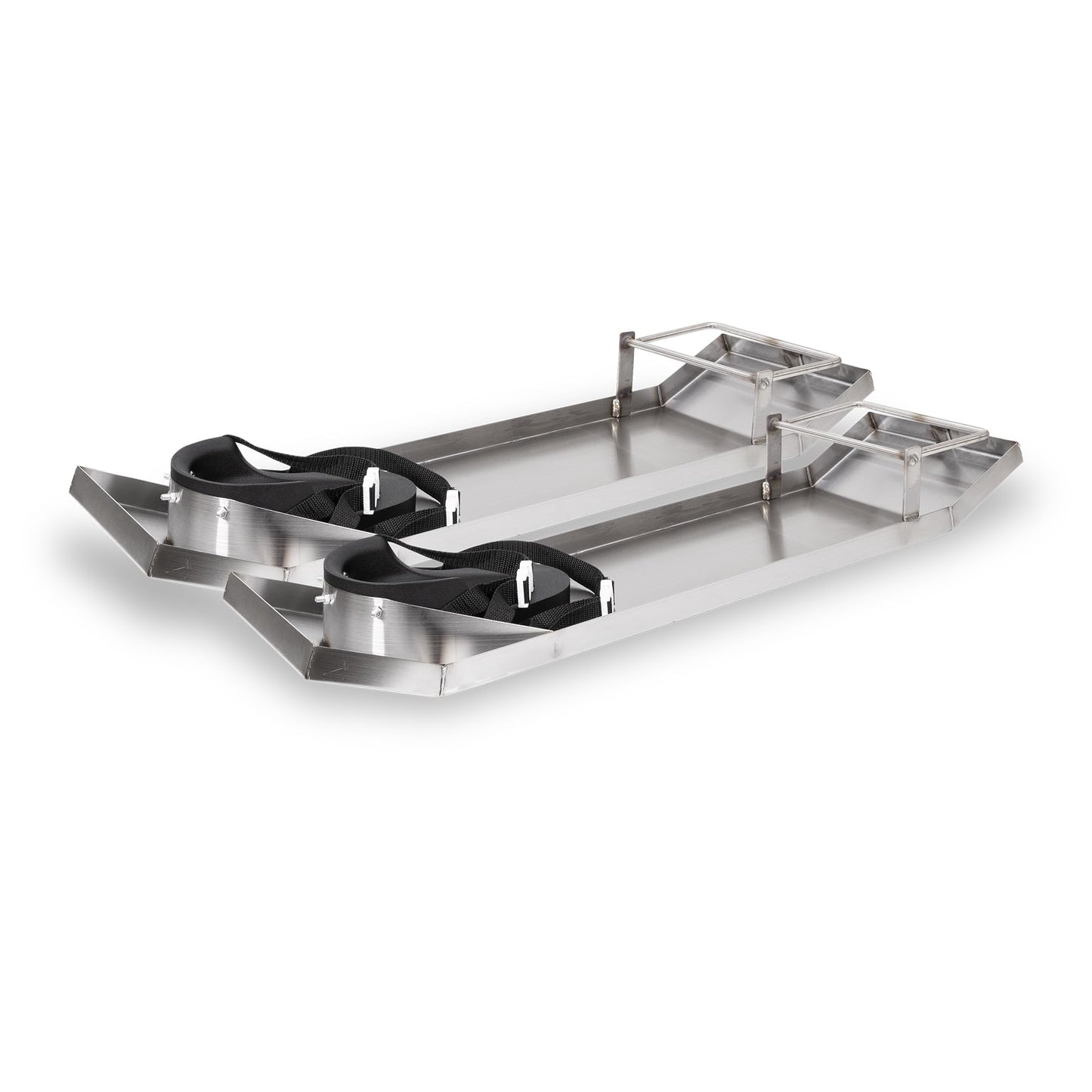 MARSHALLTOWN Stainless Steel Knee Boards, Kneeboard with Knee Pads for Concrete Work, Contractor-Grade, Built-in Toe Brackets, Durable Concrete Sliders, KB230