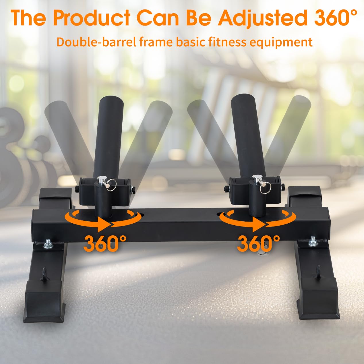 ANOSWXG 2 inch - Landmine Base Gym Equipment - T Bar Row Landmine Attachment For Barbell - Home or Small Spaces - T Bar Row Platform for Deadlift Squat Tricep Exercises (Black)