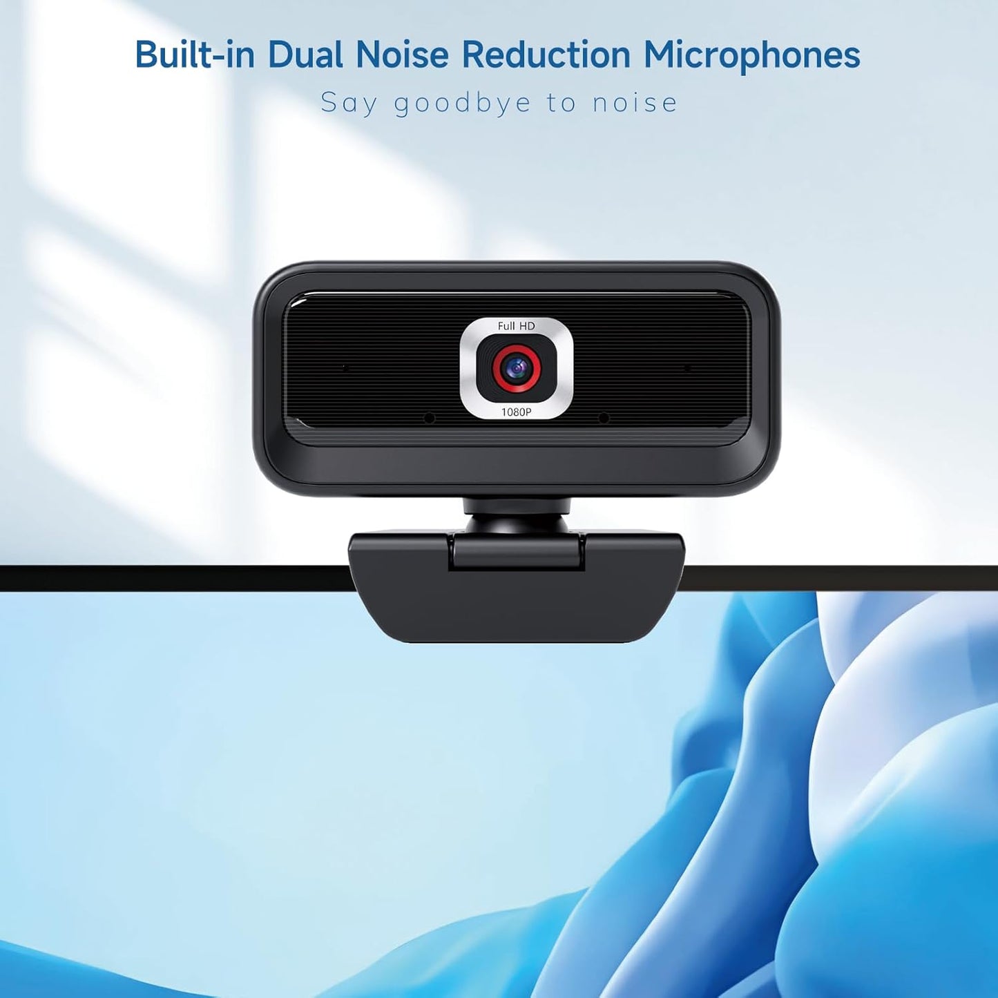 Combess 1080P 2 Webcam for PC, Computer Camera for Desktop, Webcam with Tripod,USB Web Cam, Noise Reduction Mics