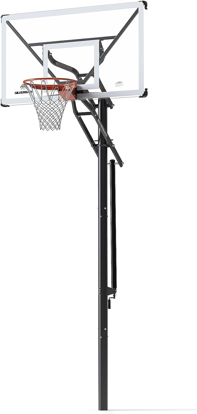 Silverback NXT 54" and NXT 60" In-Ground Basketball Hoops with Adjustable-Height Basketball Goal Backboard and QuickPlay Design