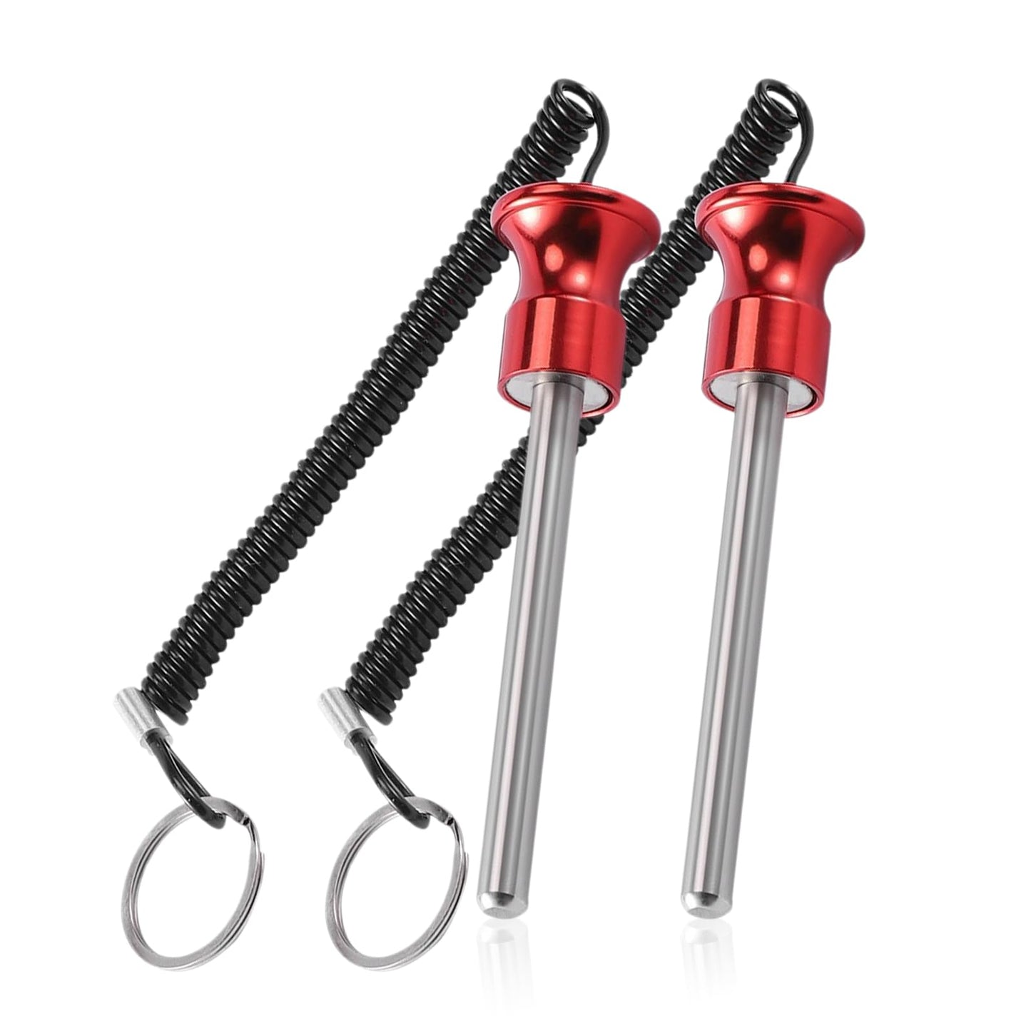Frdhee 2Pcs Weight Stack Pin, Universal Magnetic Weight Pin with Pull Rope, 0.4 Inch Aluminum Alloy Gym Pin Weight Machine Pin for Home Gym Exercise Machine Accessories