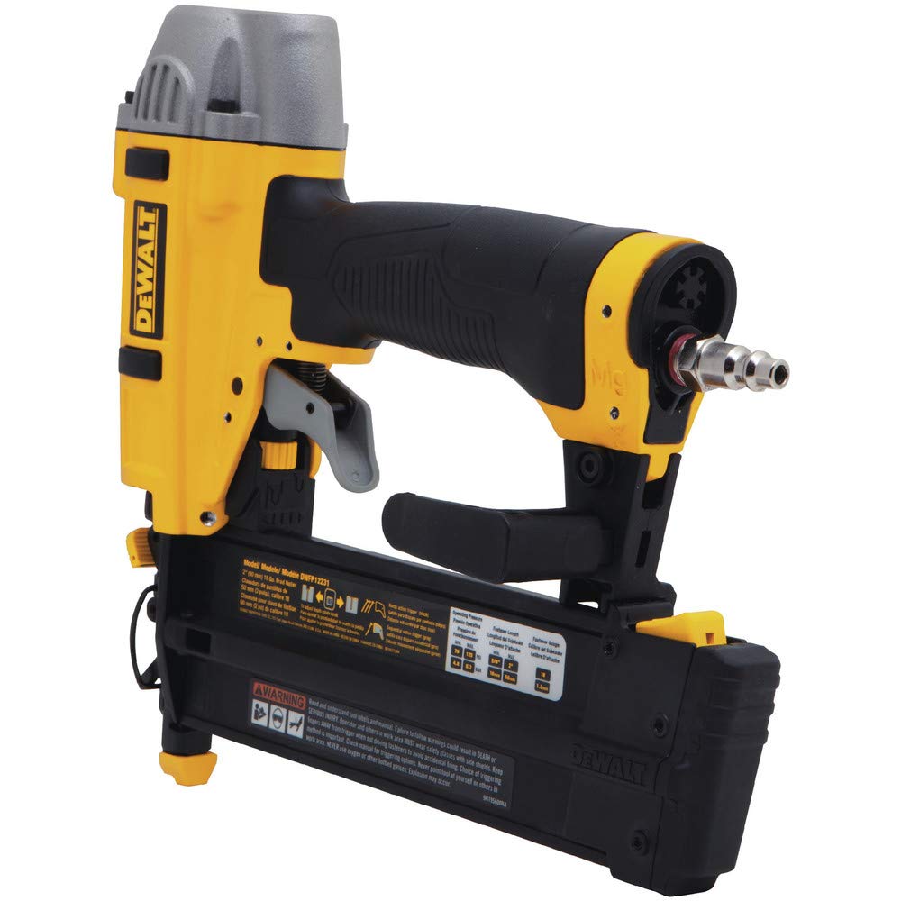 DEWALT Brad Nailer Kit, 18GA, 5/8-Inch to 2-Inch, Pneumatic (DWFP12231)