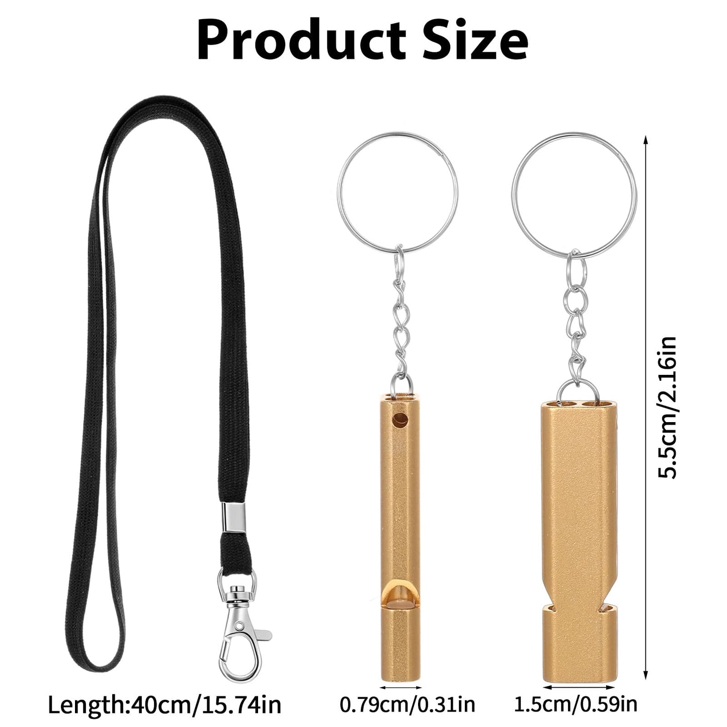 HaiFafafaing 120 dB Loud Emergency Survival Whistle with Lanyard, Safety Tool for Hiking, Camping, Kayak, Boating, Dog Training, Coaches, Teachers, Outdoor Activities