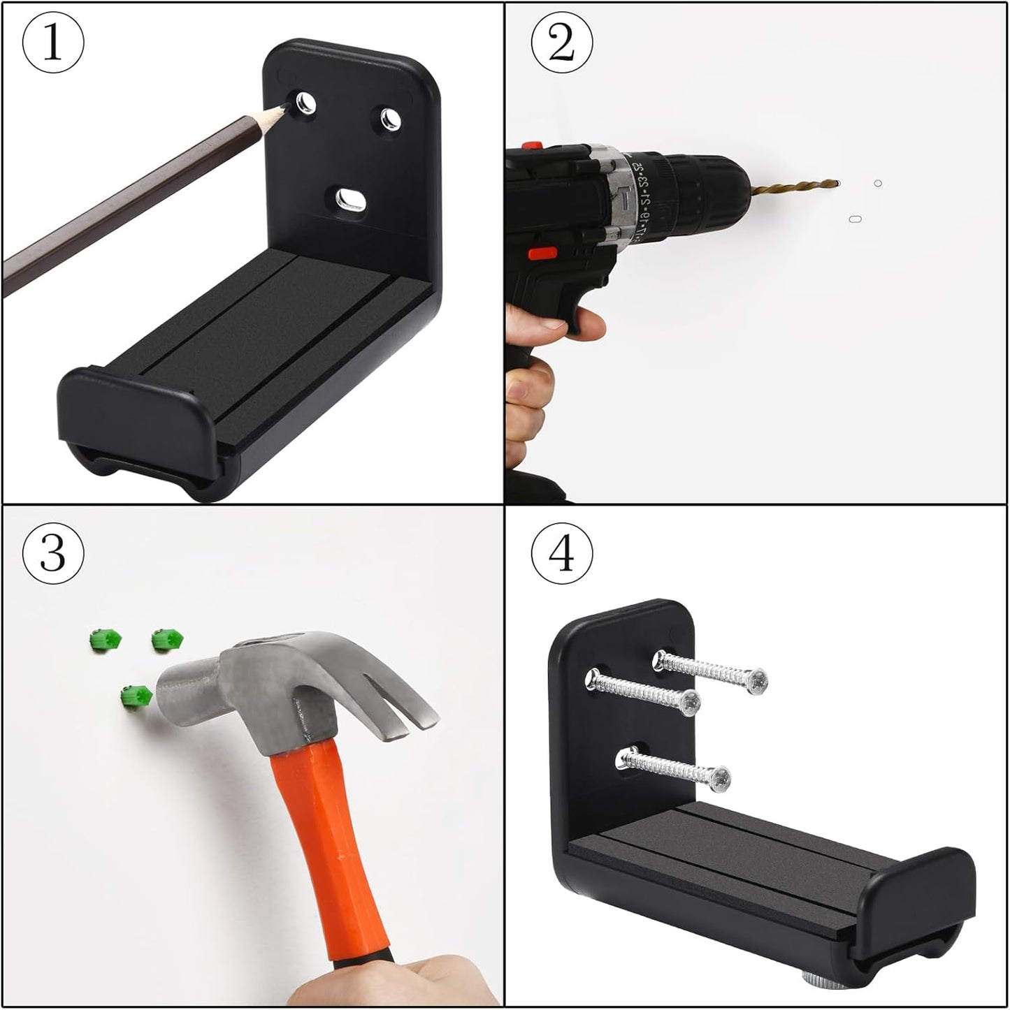 MegaDive 44 lbs,Adjustable Speaker Wall Mount BracketCompatible with Samsung Soundbar&Bose Soundbar .etc Various Brands