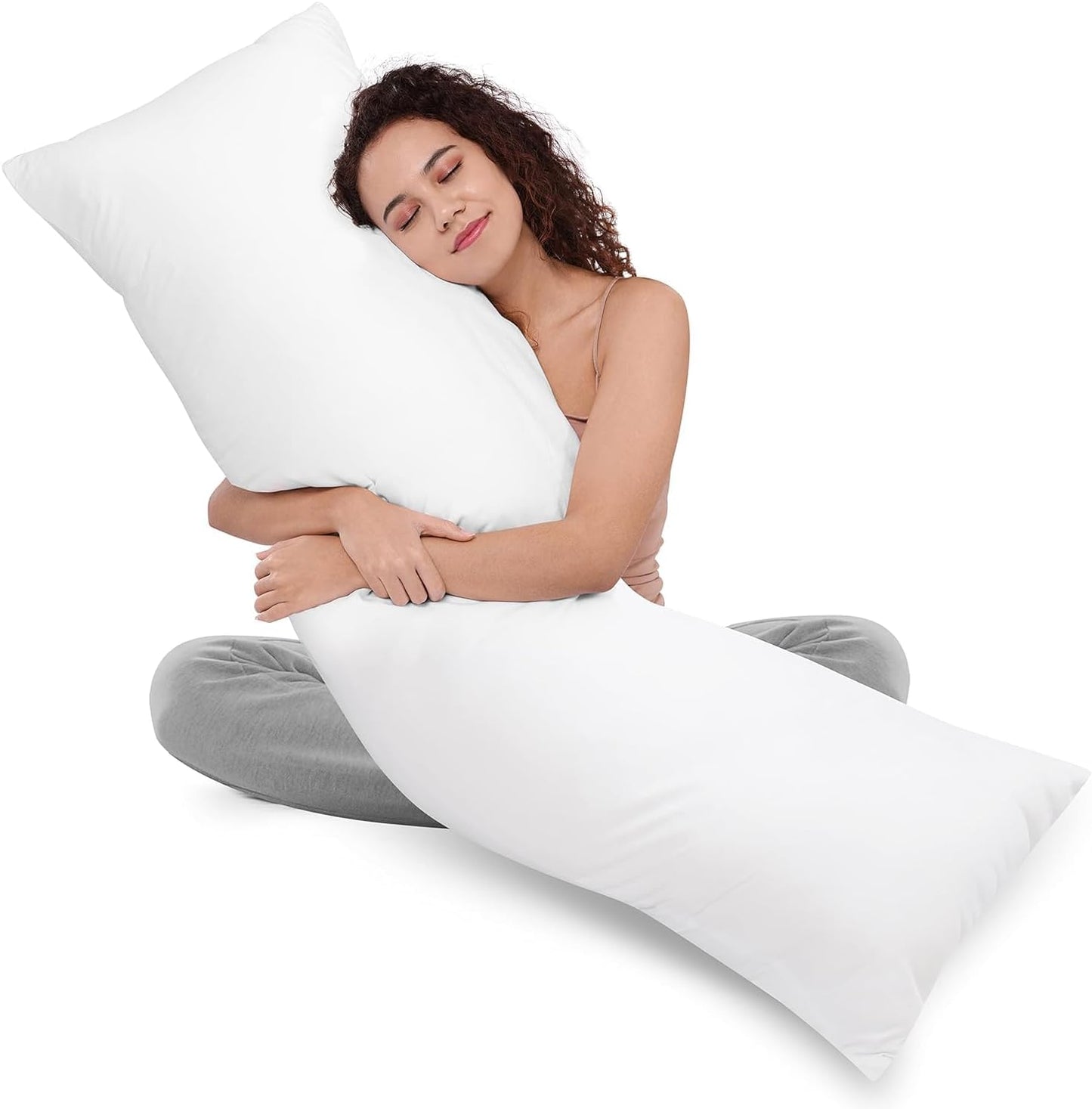 Utopia Bedding Full Body Pillow - Long 20 x 54 Inch Pillow Insert for Side Sleepers - White