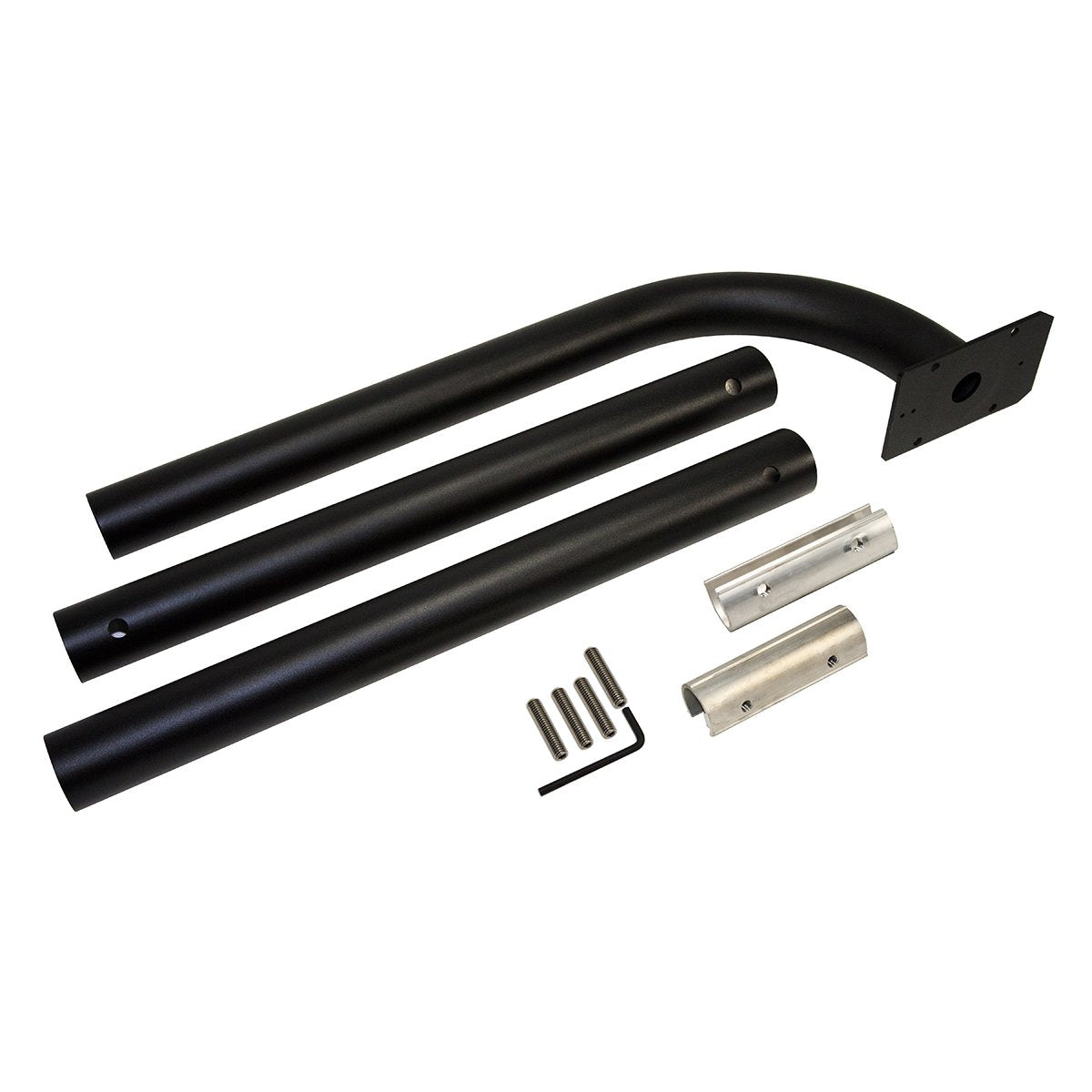 Mighty Mule Keypad and Goose Neck Mounting Post Kit, Weatherproof Post and Driveway Keypad, Backlit for Convenience, Made for Mighty Mule Gate Opener, Black, FM137-PED