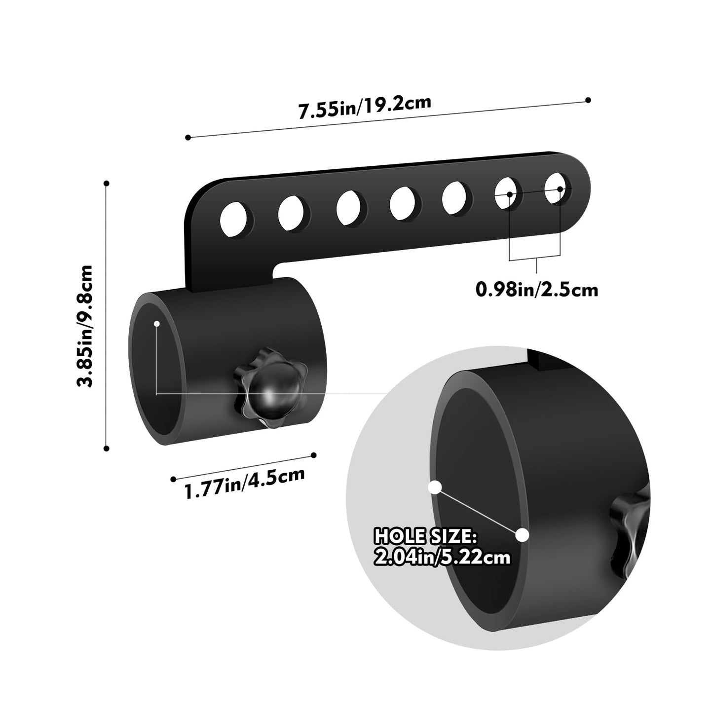 OMMUU Belt Squat Bar Machine Attachment for 2 inch Olympic Barbell Bar,Landmine D-Handle Cable T Bar Row Attachment for Squat Rack Home Gym Workout