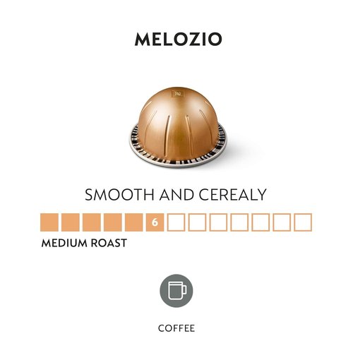 Nespresso Melozio Capsules - Medium Roast Coffee Pods for 7.8oz Brews | 30-Count Pack