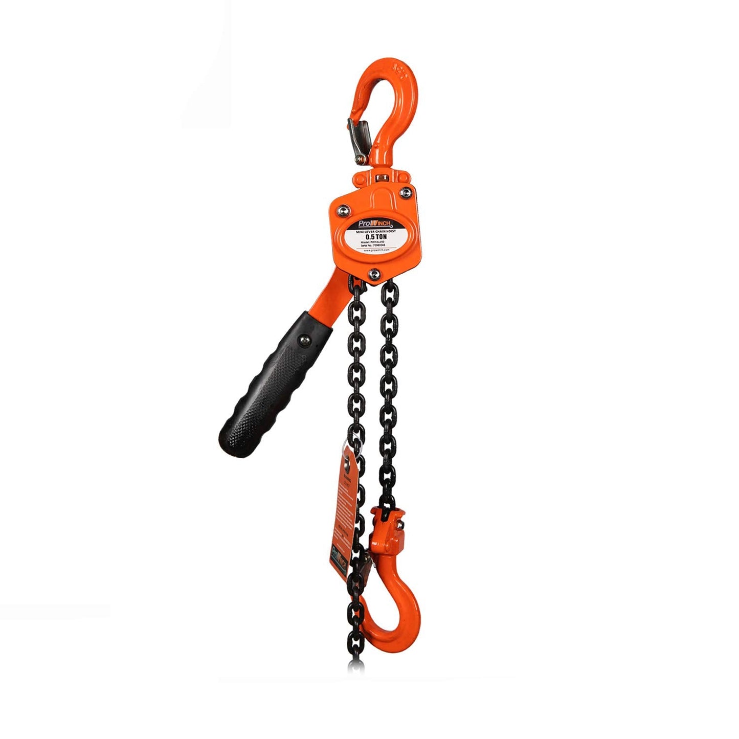 Prowinch 1/2 Ton Mini Lever Block Chain Hoist Ratchet 1000 lbs Load Capacity Chain Puller 5 ft. G80 Chain