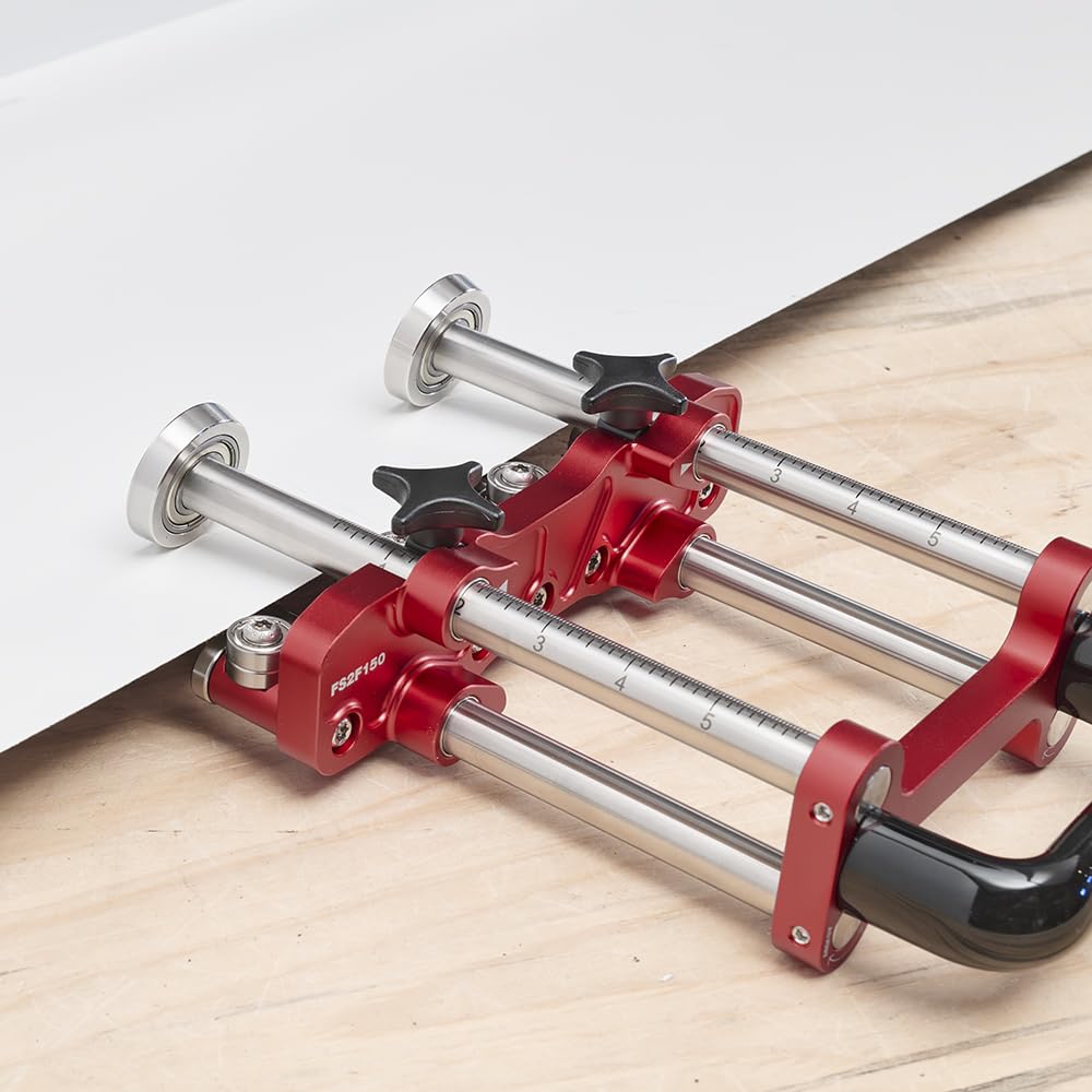 Malco FS2F150 2-Station Metal Roofing Bender (150mm) – 0–100° Sheet Metal Bending Tool, Adjustable Rollers (.5–1mm), Portable Bender for Standing Seam Panels, Includes IP67 Waterproof Case