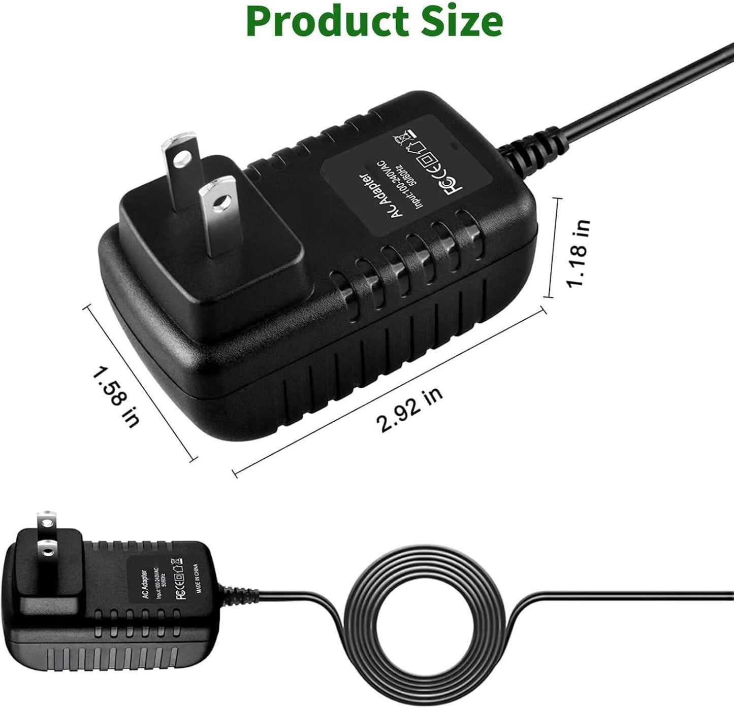Cazxooy 11V AC Adapter Charger Compatible with JVC Camcorder GR GR-D Series Power Supply Barrel Tip