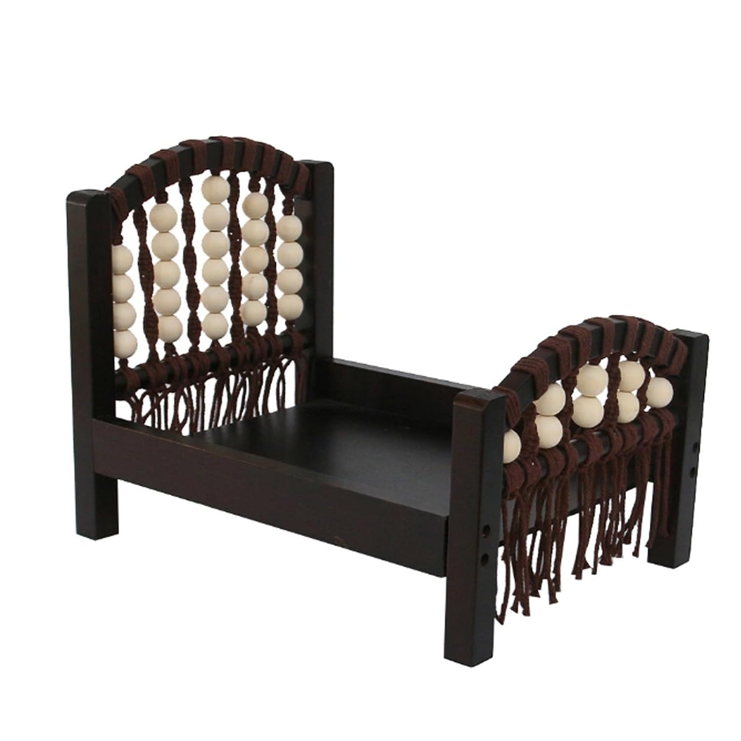Lily Brown Photography Props Wooden Bed Baby Photoshoot Props Bed Baby Photo White Wood Bed for Photography Baby