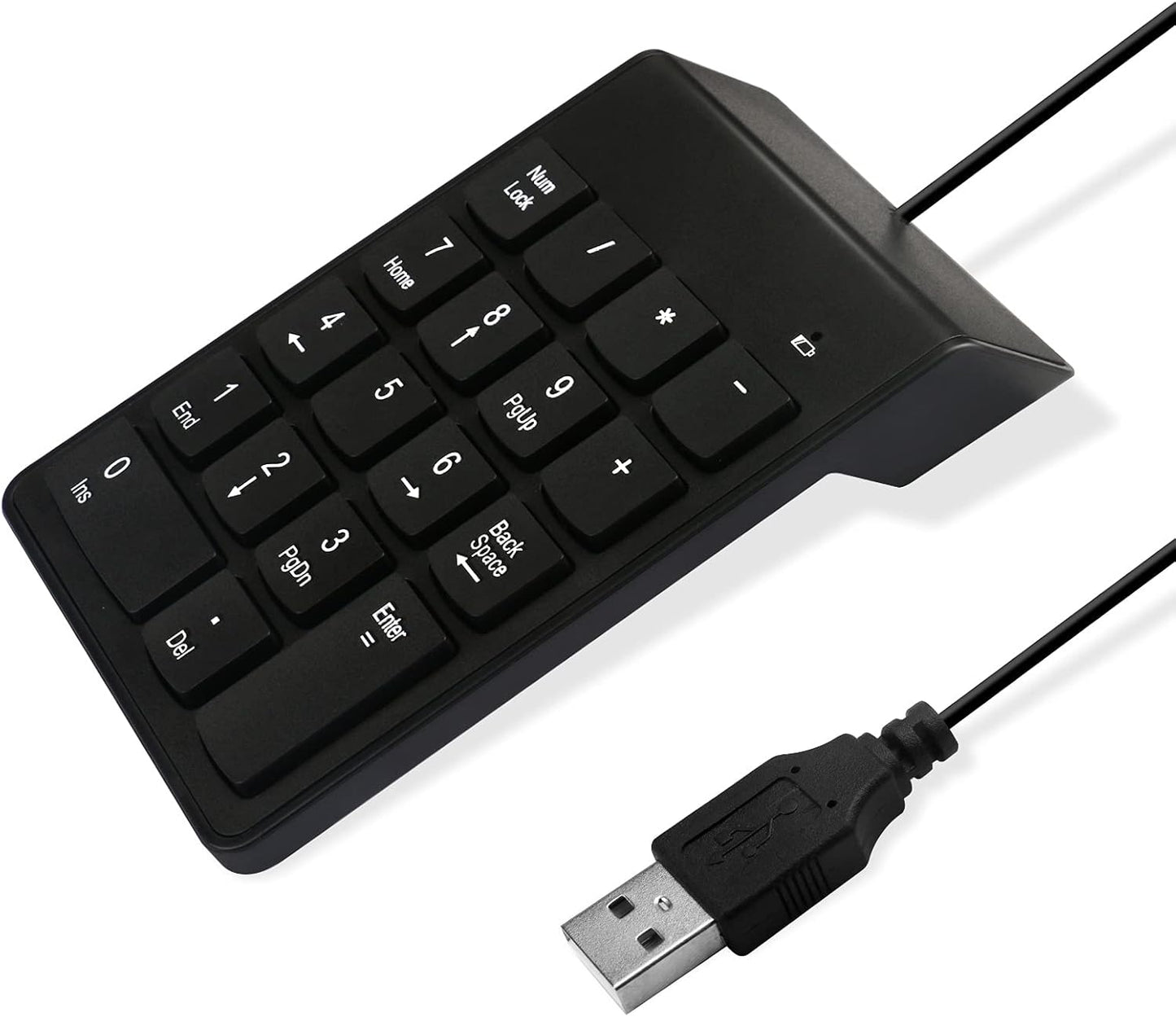 DFCROMI 10 Numeric Keypad for Laptop, Key USB Keypad, Portable Ultra Slim Mini Numpad External Numbers Keyboard Pad