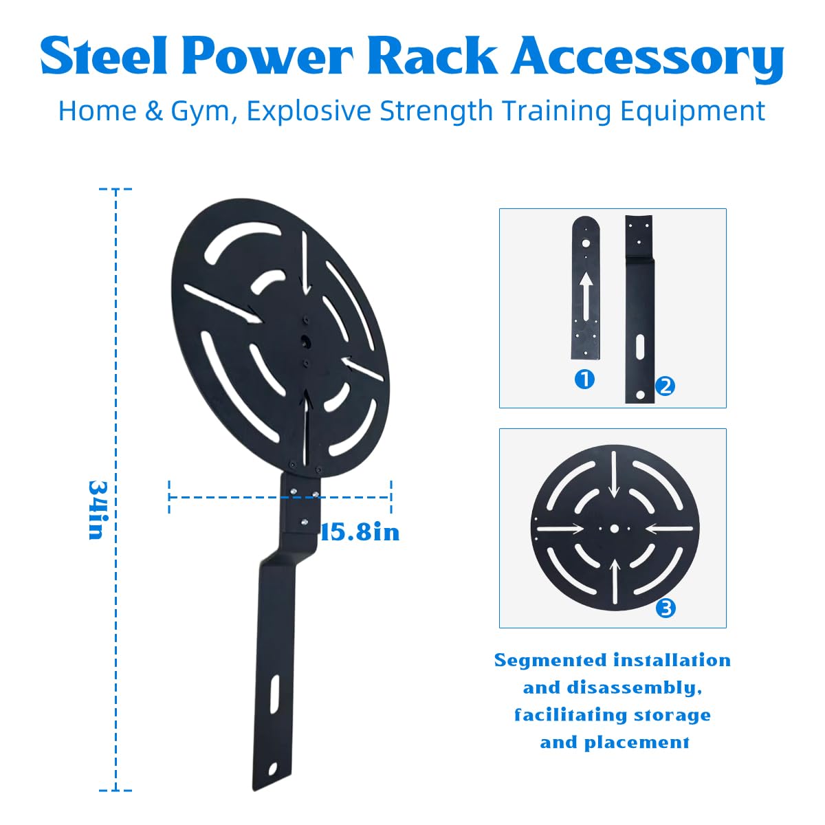 Wall Ball Target – Adjustable Rack Mountable Medicine Ball Target for Power Rack Attachments， Detachable Heavy-Duty Steel Power Rack Accessory for Home & Gym, Explosive Strength Training Equipment