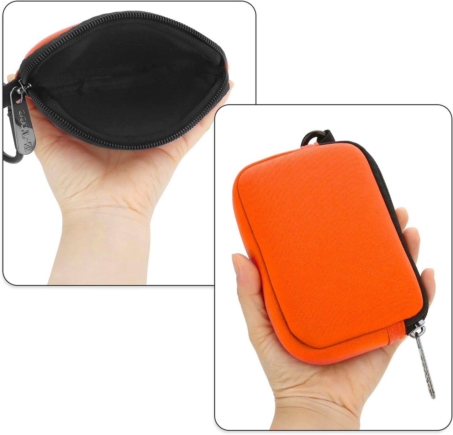 E-Tree Mini Neoprene Pouch Case for Phone Charger Airpods Cables Earphones MagSafe Power Adapter Keys Keychain Small