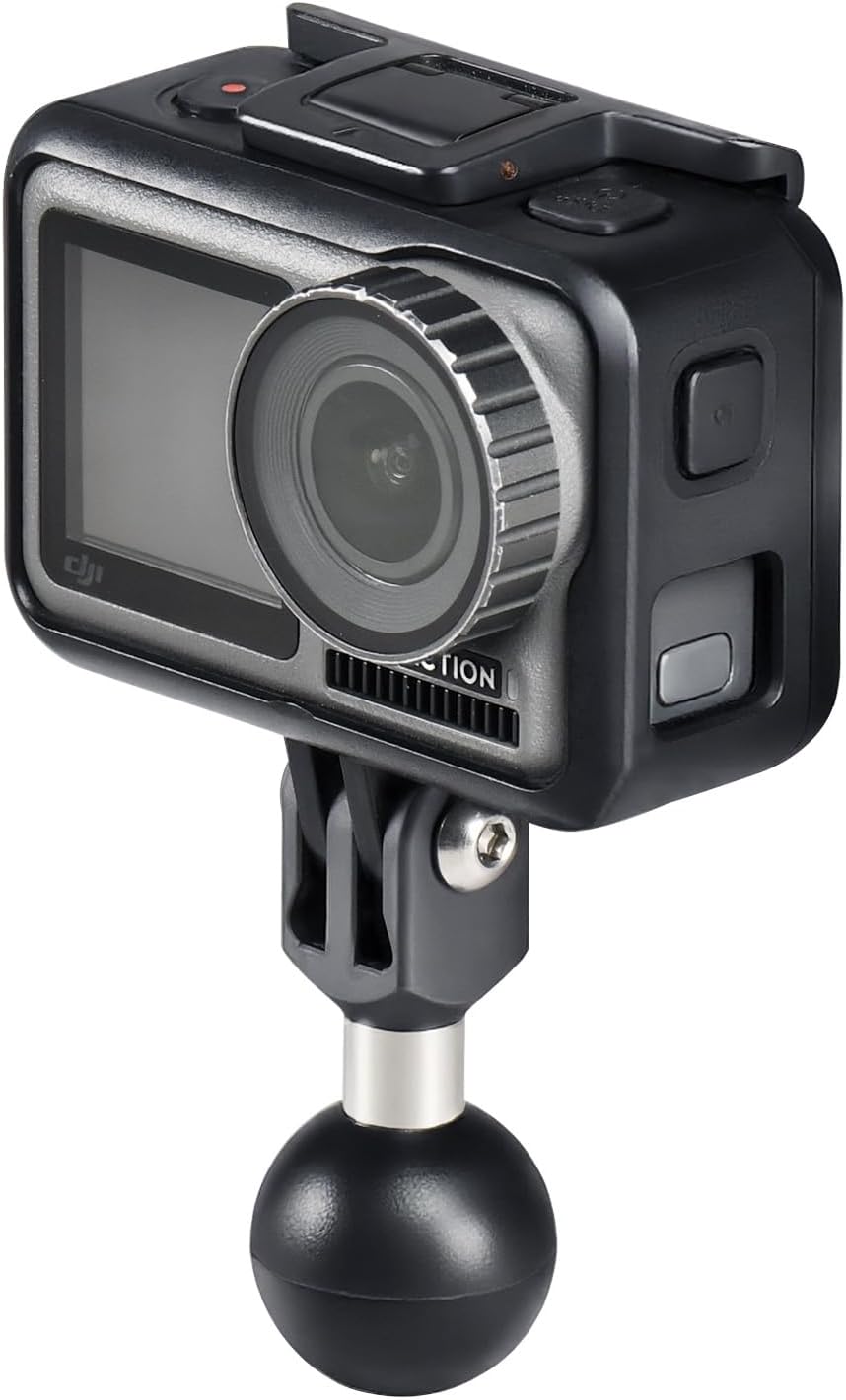 FANAUE 1" Action Camera Universal Ball Adapter with Handlebar Clamp Mount U-Bolt Base,B Size Ball Compatible Gopro Hero
