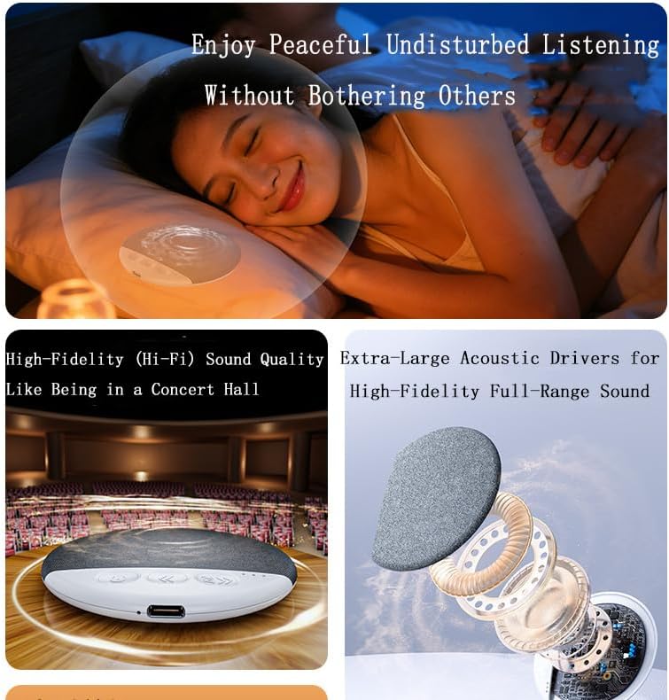 nachili 5.4, (1 Bluetooth Pillow Speaker for Sleeping, Under Pillow Speaker, Sleep Headphones for Side Sleepers