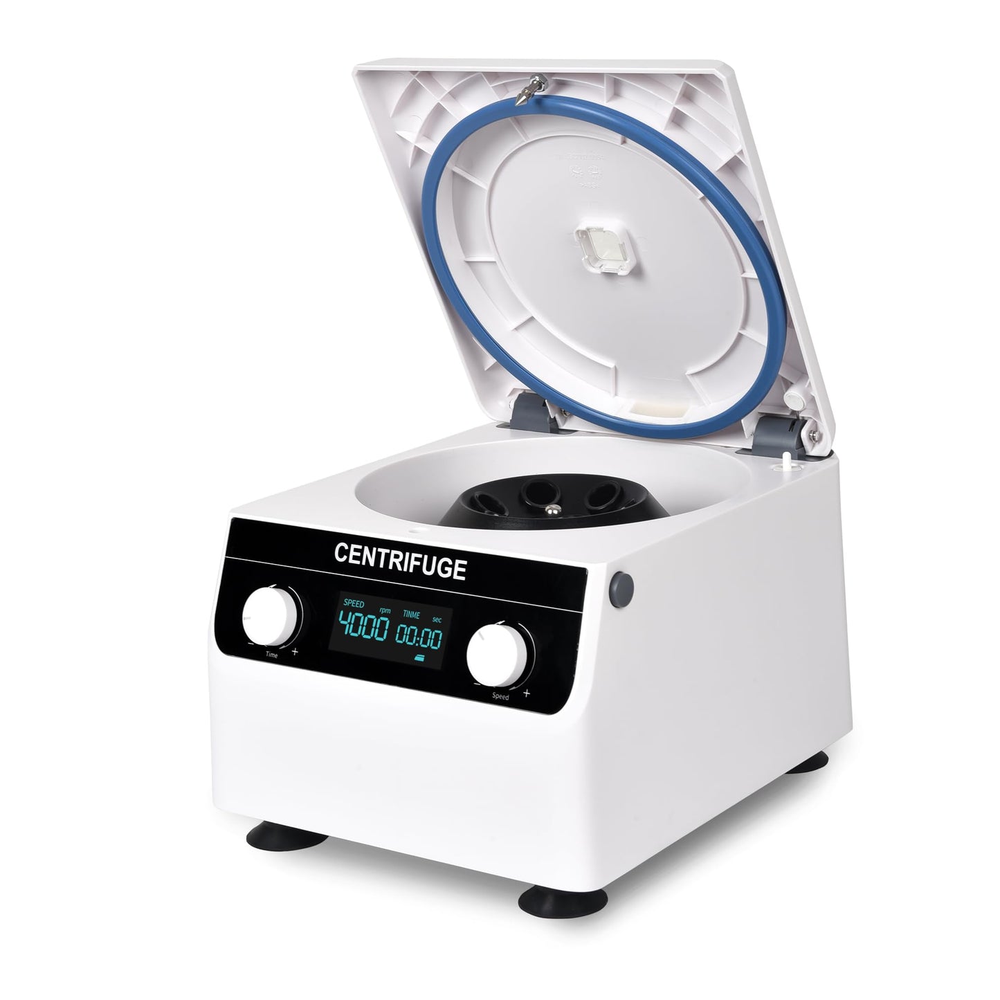 LACHOI Centrifuge Machine 8x10ml/15ml Lab Benchtop Centrifuge 500-4000RPM 1920×g RCF Timing 10s-99min99s LCD Digital Desktop Centrifuge for Laboratory/University/Industry/Environmental Protection