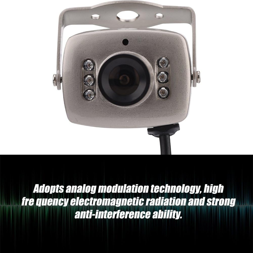 Serounder 6 CMOS Mini CCTV Camera, LED Wired CCTV Security Camera Night Vision Digital Video Camera PAL/NTSC Home