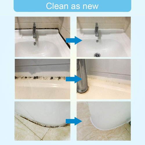 FOLLOWIN Mold and Mildew Remover Gel - Powerful Stain Cleaner for Grout, Caulk & Tile - 8 oz