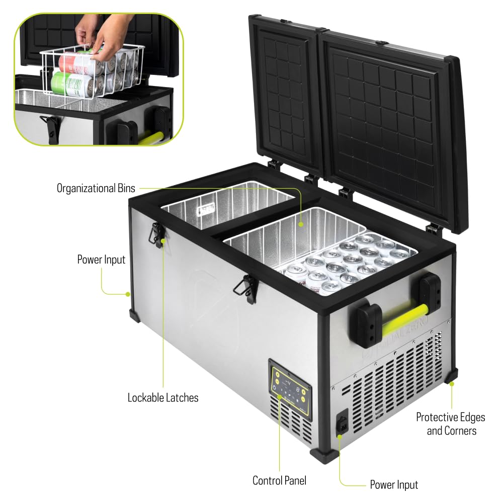 Goal Zero Alta 80, Portable Fridge and Portable Freezer, Energy Efficient, 78 L, Dual Zone Compartments