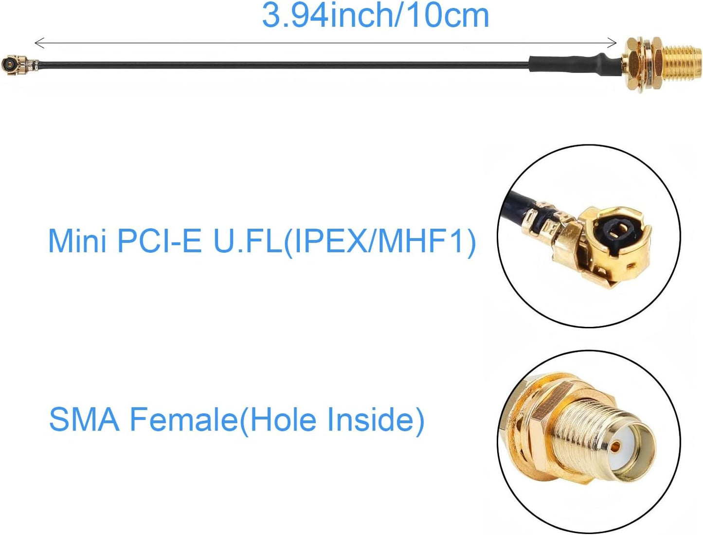 XWWXGG 2 Pack 915Mhz 6dBi ESP32 V3&V4 Board&915MHz Meshtastic Long Range LoRa Antenna Gain Omni SMA Male Connector