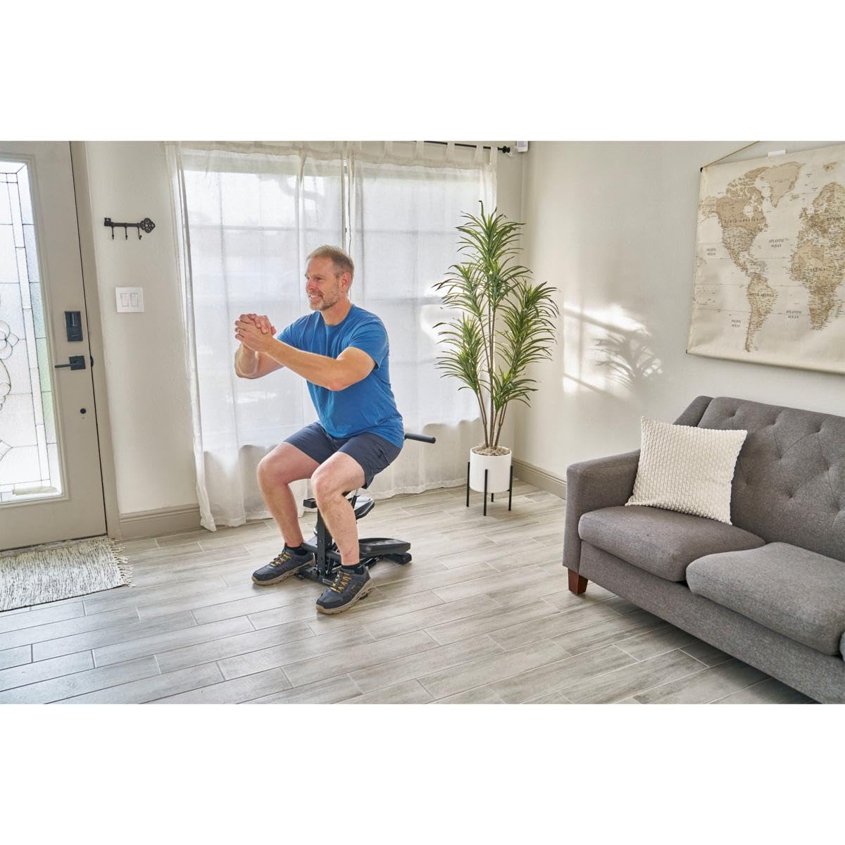 Echelon Flex Total Body Workout Machine – 3-in-1 Home Gym Stepper, Squat Assist & Upper Body Trainer, Adjustable Resistance, Foldable Fitness Equipment